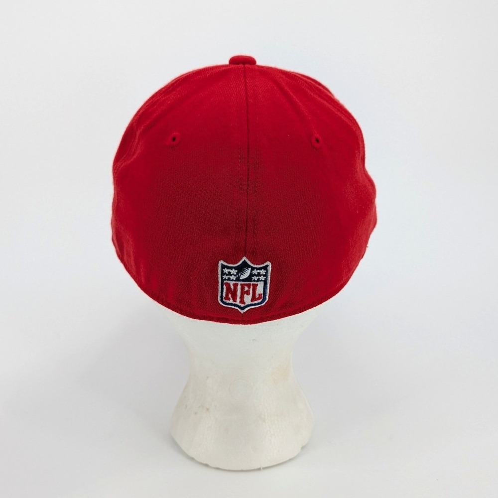 Reebok New England Patriots Pete Brock Signed Onfield Hat Red Size S/M - Picture 9 of 9
